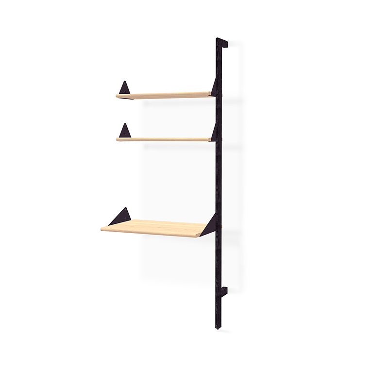 Branch Desk Unit Add-On - Black Black Blonde - P01