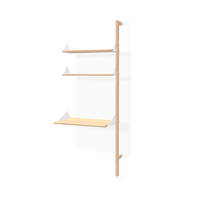 Branch Desk Unit Add-On - Blonde White Blonde - P01