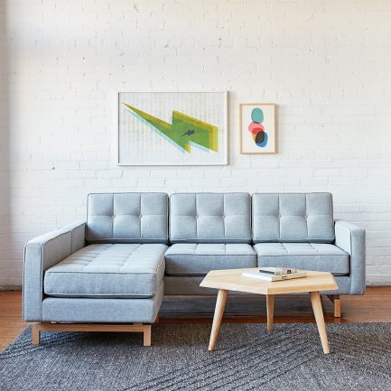 Jane 2 84x36" Loft Bi-Sectional
