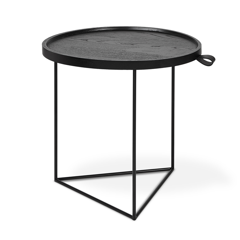 Porter End Table - Black Ash - P01