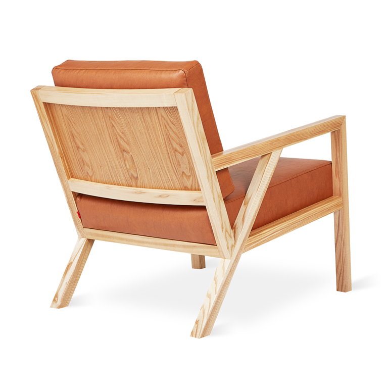 Truss Chair - Vegan AppleSkin Leather Cognac & Natural Ash - P03