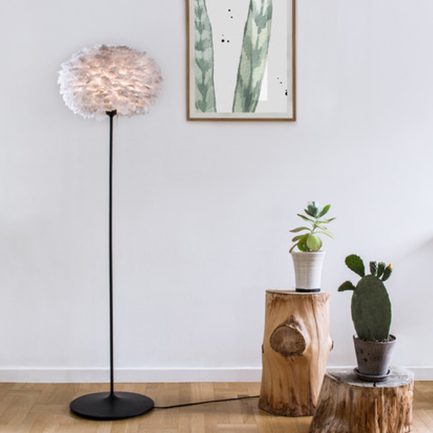 Eos Gray Champagne Floor Stand