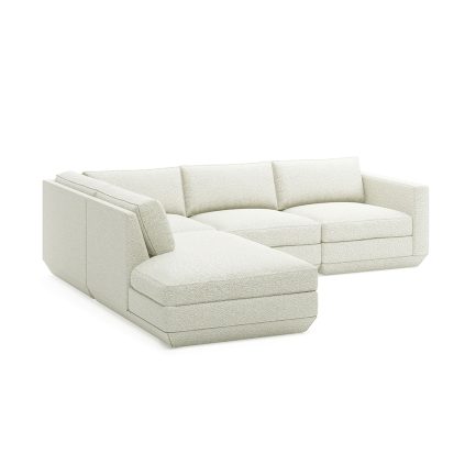 Podium 104x92" 4-Piece Lounge Sectional A