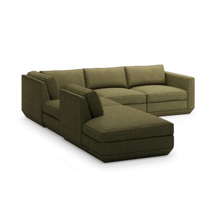 Podium 104x122" 5-Piece Sectional A