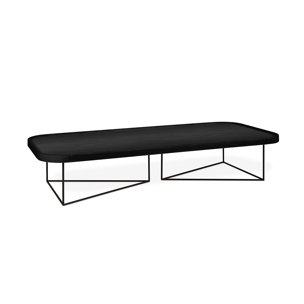 Porter Rectangular Coffee Table - Black Ash - P01