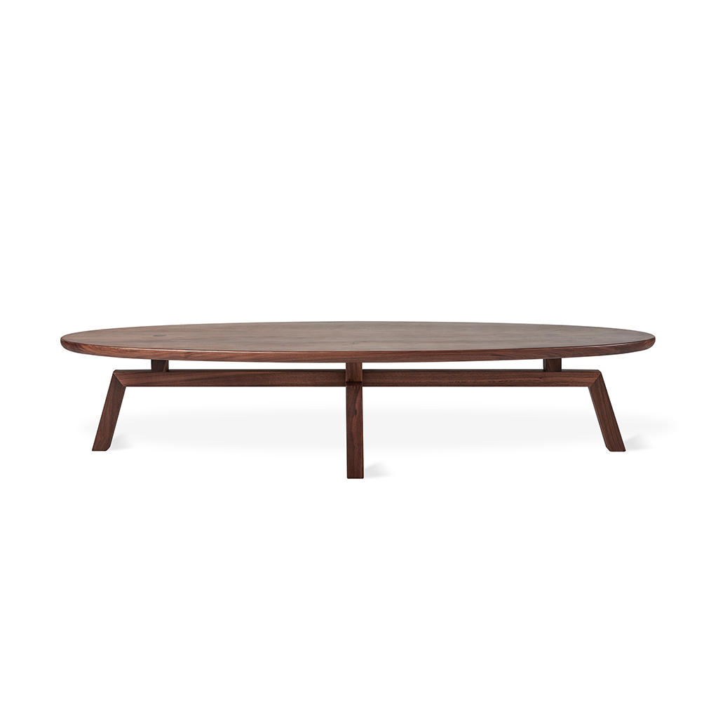 Solana Oval Coffee Table - Walnut - P02