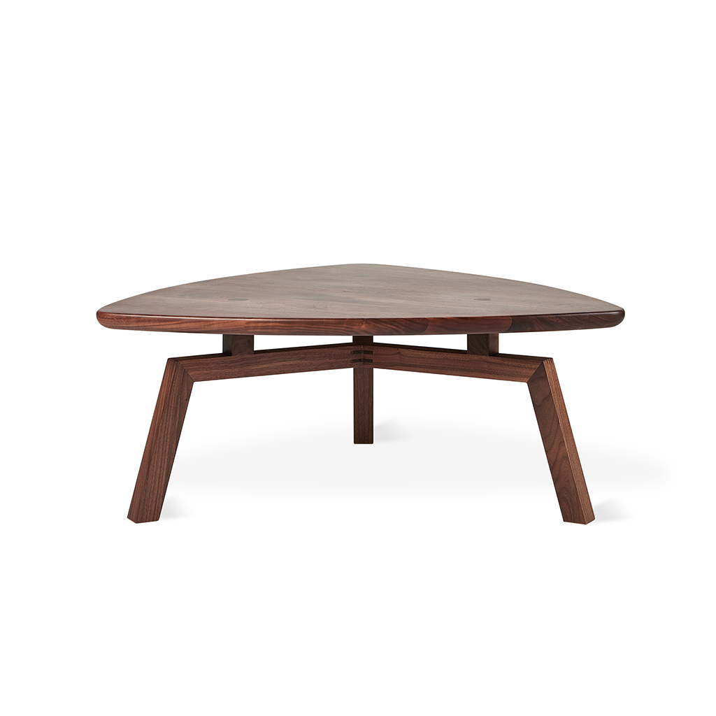 Solana Triangular Coffee Table - Walnut - P02