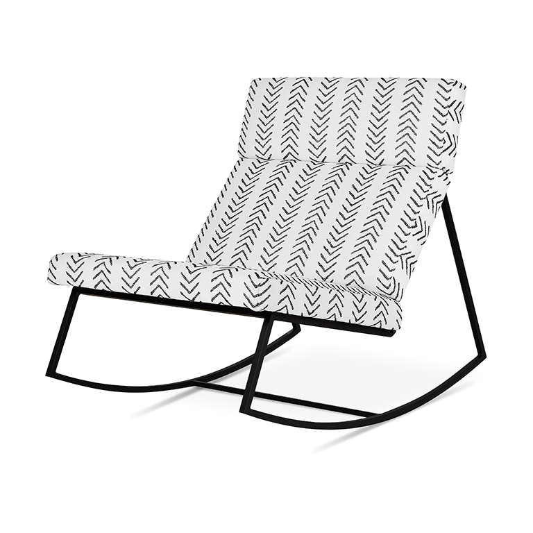 GT Rocker - Lino Birch Black Powdercoat - P01