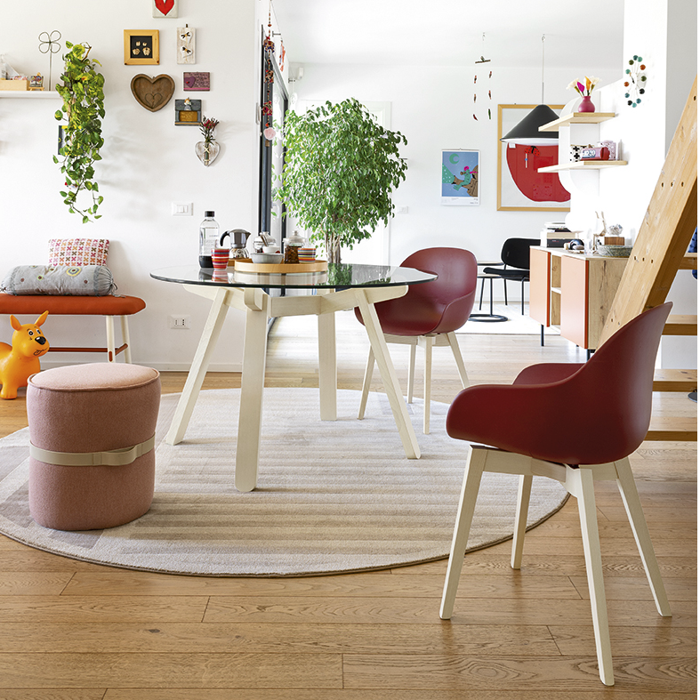 connubia academy armchair oxide red bleechedbeech connubia academy armchair oxide red bleechedbeech