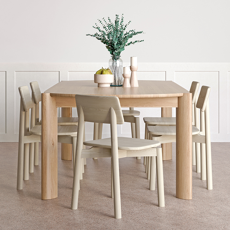 Bancroft Dining Table - White Oak - L02
