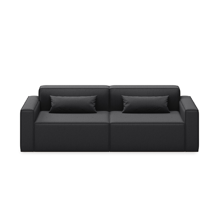 Mix Modular 2PC Sofa - Mowat Raven - P02
