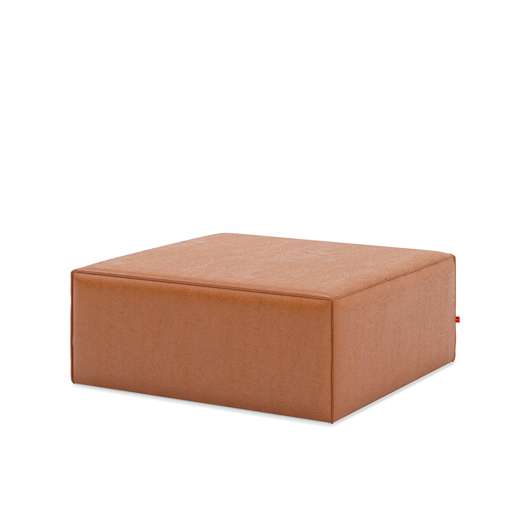 Mix Modular Ottoman - Vegan Appleskin Leather Cognac - P01