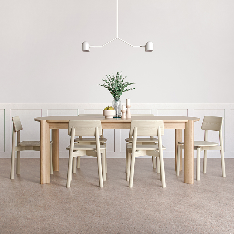 Tandem 4-Head Pendant Light - White - L01