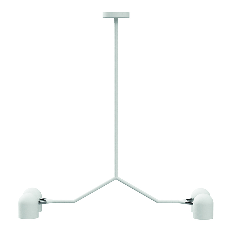 Tandem 4-Head Pendant Light - White - P03