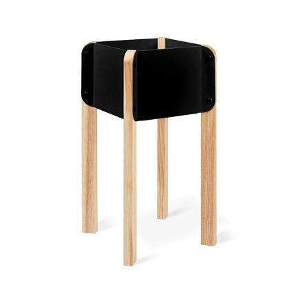 Atrium Planter Hi Black P01