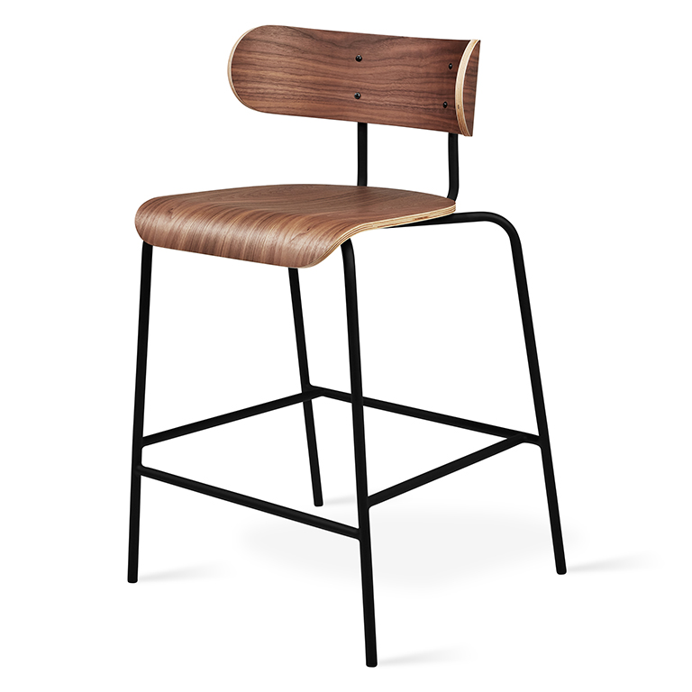 Bantam Counter Stool Walnut P01 Bantam Counter Stool Walnut P01