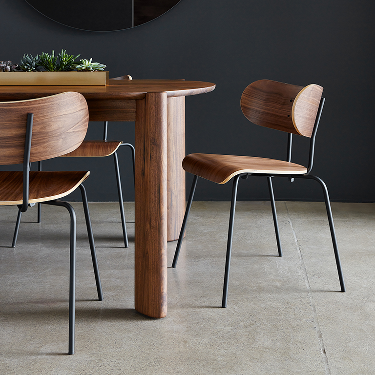 Bantam Dining Chair Walnut L01 Bantam Dining Chair Walnut L01