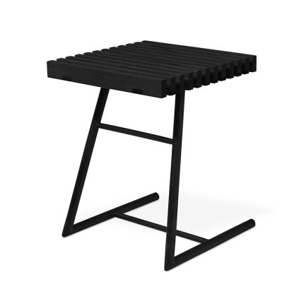 Transit End Table Black Ash P01