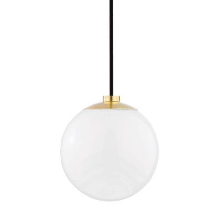 stella globe pendant aged brass
