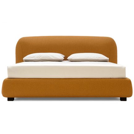 calligaris noa upholstered bed front