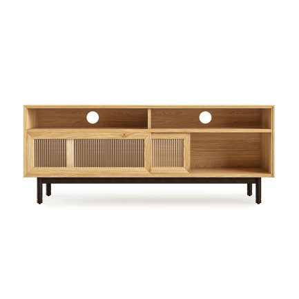 Munro Media Stand White Oak P03