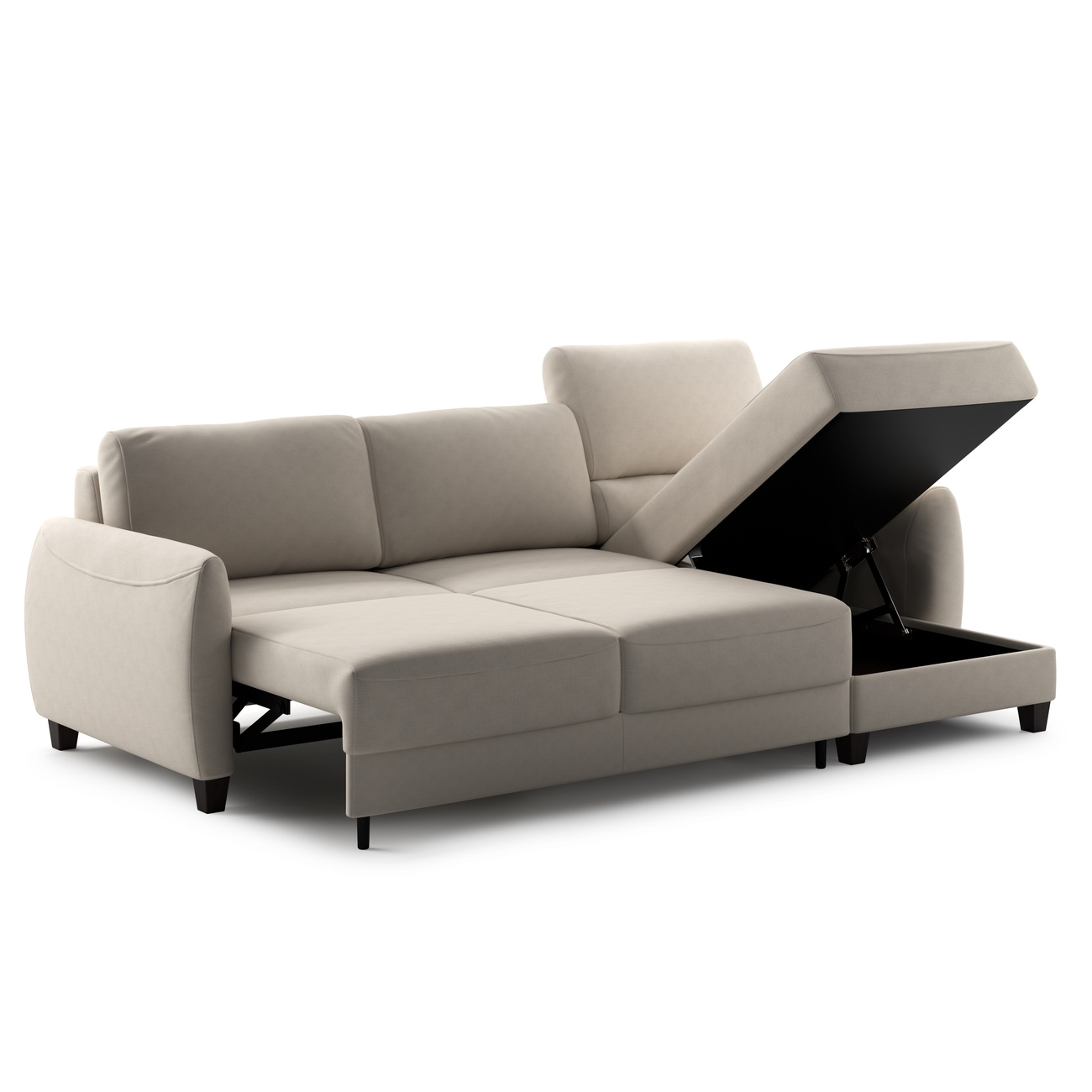 Delta 103x67.25" Full XL Reversible Sleeper Sectional