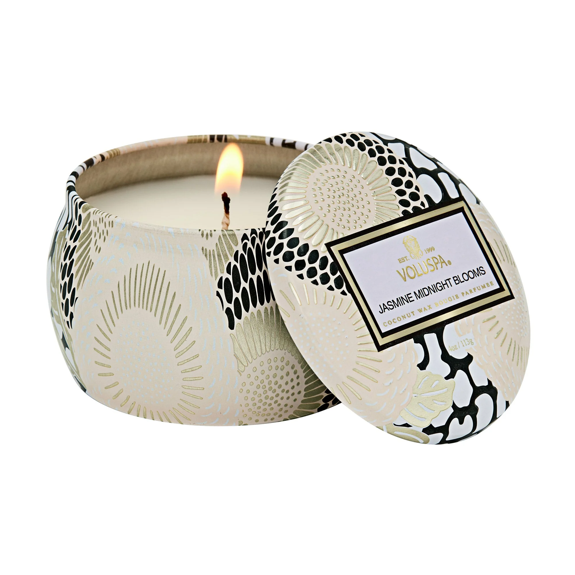 voluspa jasmine midnight bloom mini tin candle voluspa jasmine midnight bloom mini tin candle
