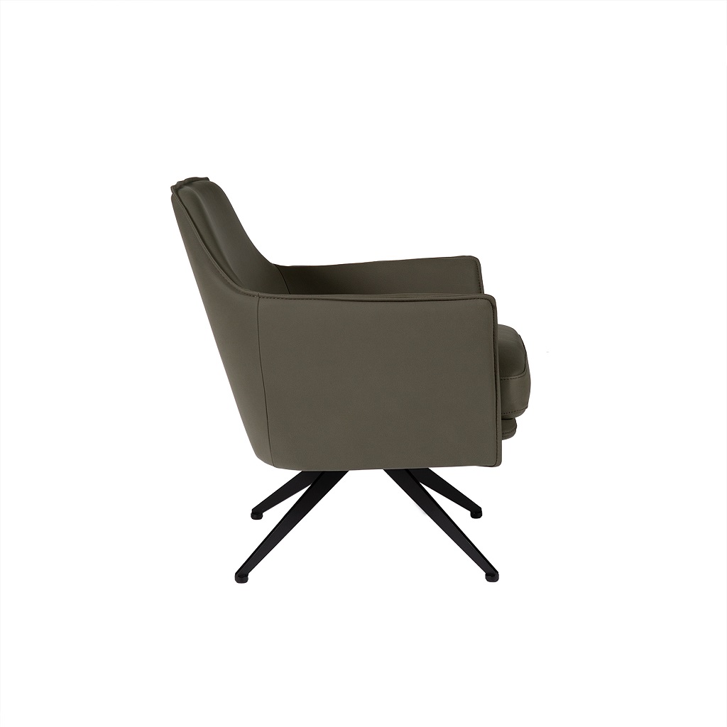 Zoey Swivel Chair Loden Green Side Zoey Swivel Chair Loden Green Side