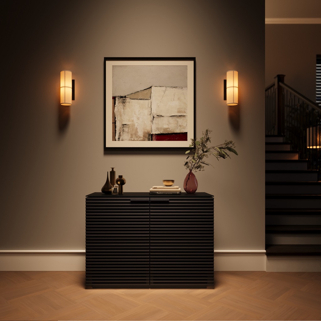 corridor storage 8108 BDI wood glass louvered cabinet charcoal 2 corridor storage 8108 BDI wood glass louvered cabinet charcoal 2