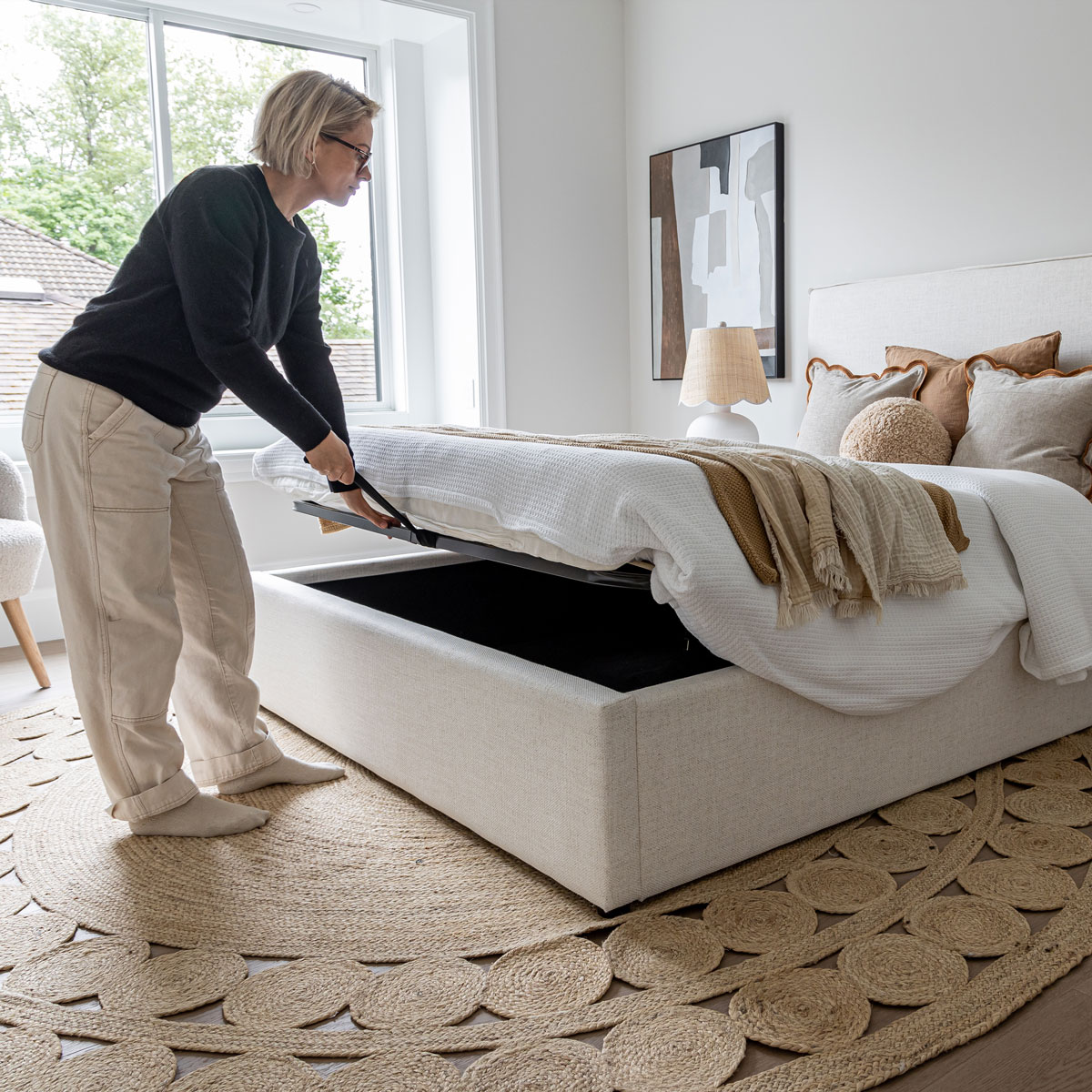 Harlow King Storage Bed