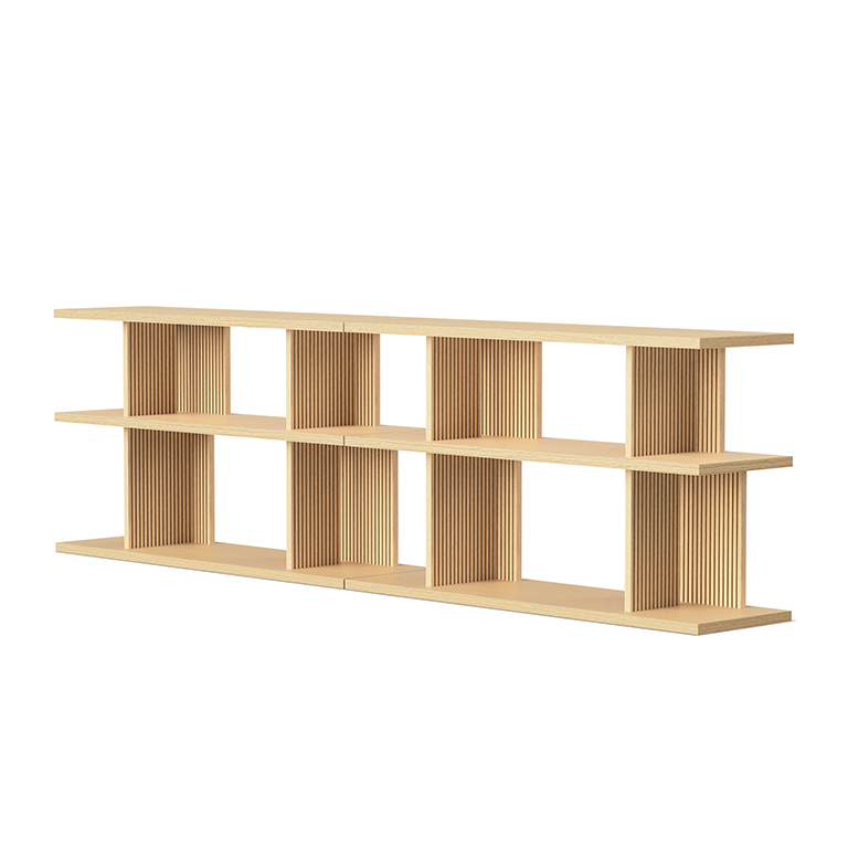 Albion 3 3 Shelving Unit Vintage Oak P01