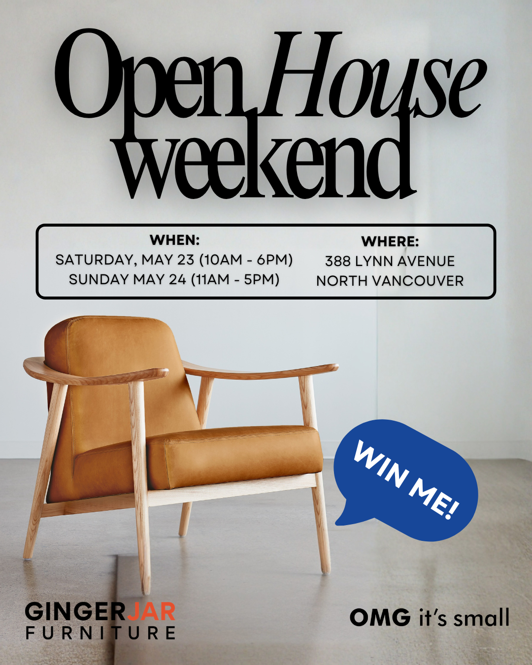 Open House gingerjarxomgitssmall may23+24 Open House gingerjarxomgitssmall may23+24